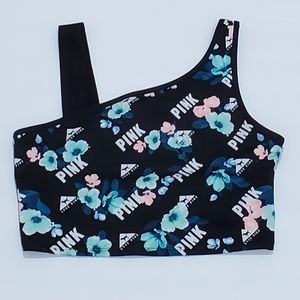 Victoria Secret Pink Floral Logo Sports Bra